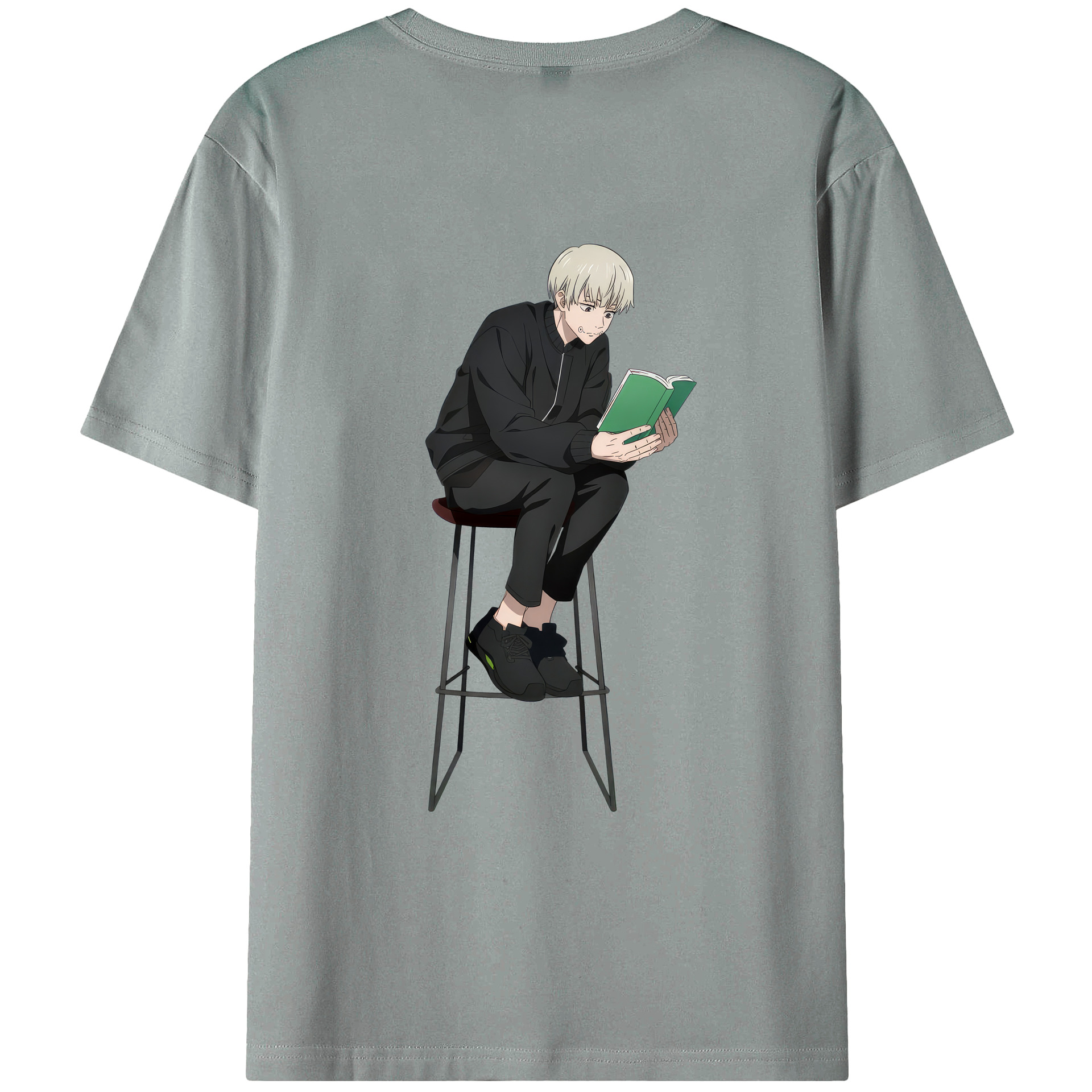 （画像用） 呪術廻戦 Jujutsu Kaisen 綿100％ メンズ半袖Tシャツ（バックプリント） 通気性